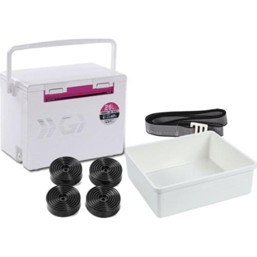 Fishing box 26L fishing box ultra light and hard fishing gear sea fishing box aluminum alloy accessories insulation box