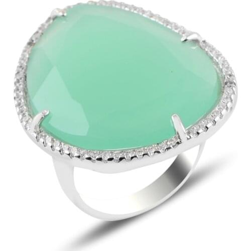 Silver 925 Sterling Zircon Stone Ring