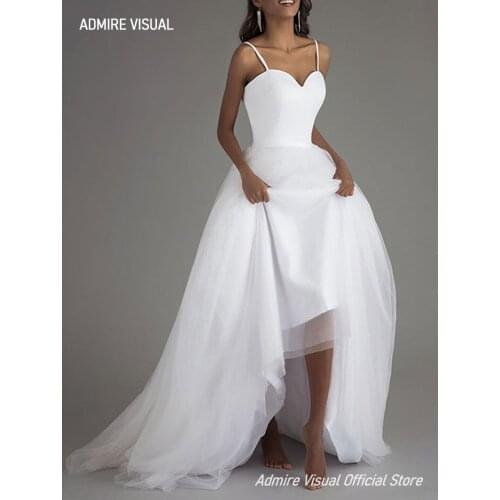 New Arrive Wedding Dress A-Line Sweetheart Neckline Spaghetti Straps Custom Made Plus Sizes Bride Gown 2021 Vestidos De Novia