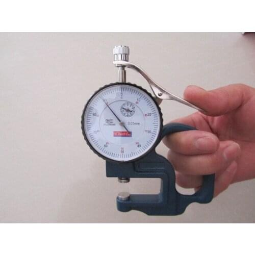 0-10mm Round Dial Teal Metal Grip Thickness Gauge Tool Dial Thickness Gauge Thickness tester Thickness meter