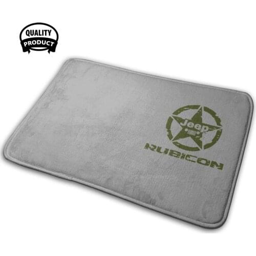 Rubicon - Army Star Comfortable Door Mat Rug Carpet Cushion Car Car Logo Nissan Rubicon Renagade Cherokee Logo Car Lover