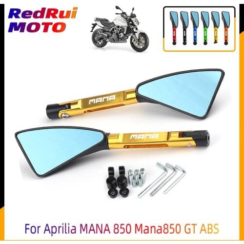 For Aprilia MANA 850 Mana850 GT ABS Universal Motorcycle Accessories CNC Aluminum Rear View 8mm 10mm Rearview Side Mirror Laser