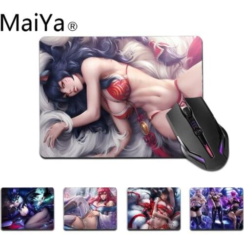Maiya Top Quality League of Legends Sexy Ahri LeBlanc ass Keyboard Gaming MousePads Top Selling Wholesale Gaming Pad mouse