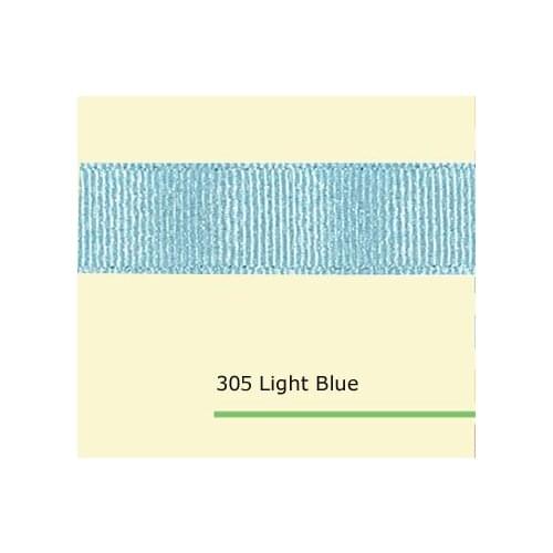 1" inch (25mm) Silver Sparkle Light Blue Grosgrain Ribbons