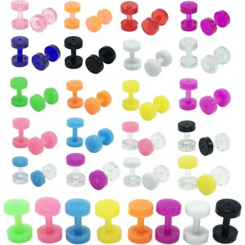 1pair Fashion Womens Ear Tunnels Plugs Expanders 2mm Stretchers pulley Flesh Tunnel Body Piercing Jewelry for Men Free Shipping