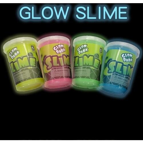 1PCS childrens educational luminous plasticine toys Vent tool Four-color random cryst Color mud Non-toxic material DIY supplies