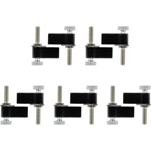 10pcs Upgrade M5 Thread Handle Screw Adapter Adjustable L Handle Wrench Wing Lock Adapter Wrench Spanner M5x17/25mm Camera Clamp