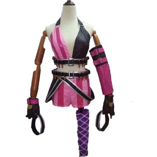 2018 Jinx Cosplay Costume Lol Game Party Carnival Halloween cosplay Costumes