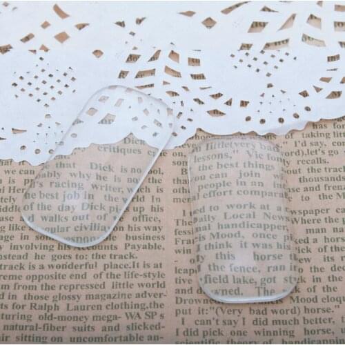 25x50mm circular bead rectangle Flat Back clear Crystal glass Cabochon,Top quality;clear cabochon;sold as 20pcs/lot-C3687