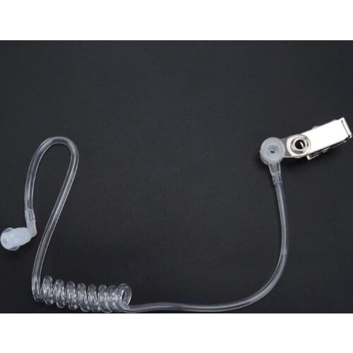 3.5mm Surveillance Security Acoustic Air Tube Earpiece PTT Mic for Cell Phone