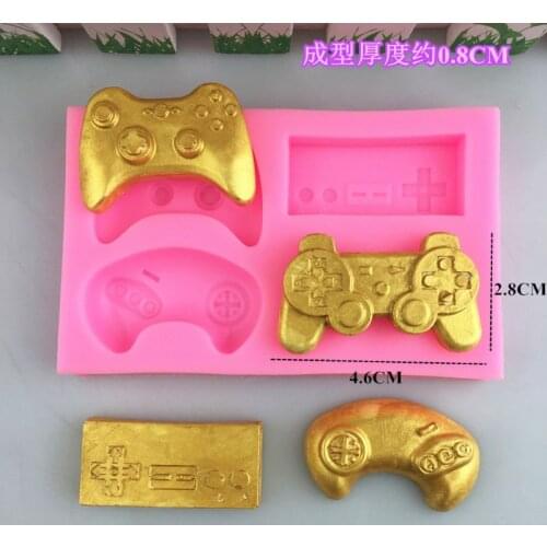 4 Styles Game Consoles Handle Pendant Silicone Resin Mold Jewelry Making Tools Dried Flower Resin Decorative DIY Hand Crafts