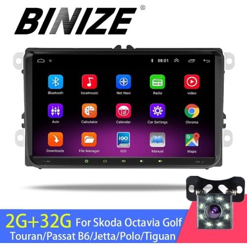 Android 10 2 Din Car radio Multimedia Player GPS Car Stereo For Volkswagen Skoda Seat Octavia golf 5 6 touran passat B6 polo