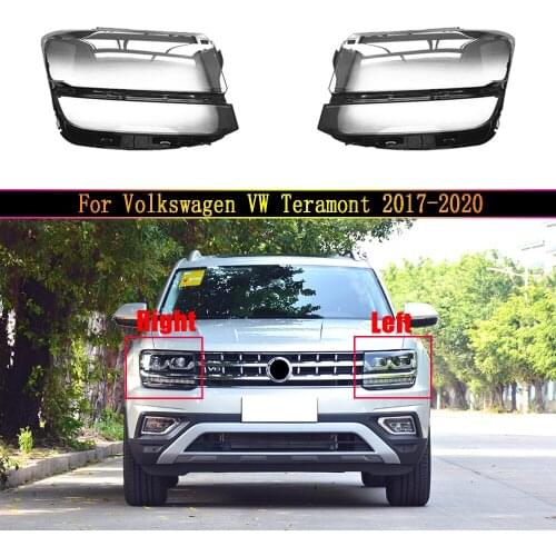 Auto Light Caps For Volkswagen VW Teramont 2017 2018 2019 2020 Car Headlight Cover Lampcover Lampshade Lamp Glass Lens Case