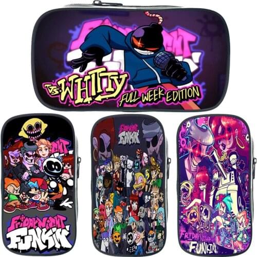 Large Capacity Friday Night Funkin Pencil Case Kawaii Pencil Box Boys Girls Pen Case Beautiful Stationery Bag Game Pencil Holder