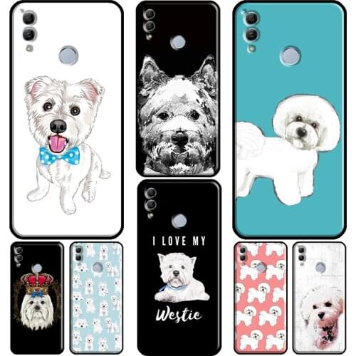 Maltese West Highland Terrier Dog For Huawei Honor 10X 8 9 10 Lite 20 10i 7X 4C 7C 6C 7A Pro 8X 9X 8A 9A 8S 9S Phone Case