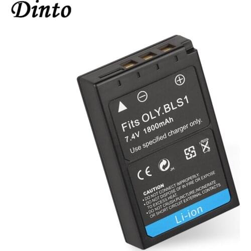 Dinto 1800mAh 7.4V PS-BLS1 BLS-1 BLS1 BLS 1 Rechargeable Digital Camera Battery for Olympus EVOLT E-400 E-410 E410 E-420
