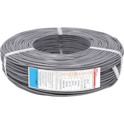 1/5/10Meters UL2547 Gray PVC Control Cable 22 24 26 28AWG Multi-Core 2/3/4Cores Shielded Wire Tinned Copper 300V