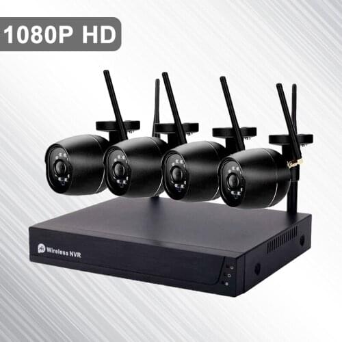 Video Surveillance Camera NVR Kit IP66 Waterproof 1080P 2MP Wireless 4CH IP Camera WIFI CCTV Security System Net Video Recorder