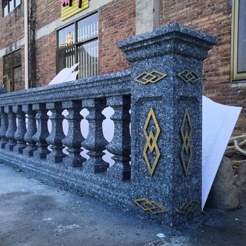 93cm/36.61in Classic Plain Rock Texture Lotos Cast in Place Balcony &Gardening Concrete Roman Column Baluster Connection Mould