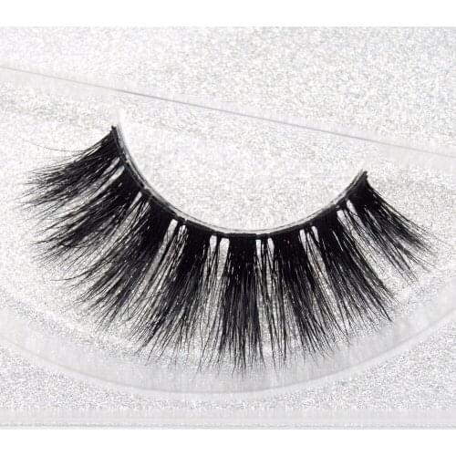 Visofree Mink Eyelashes Wispy Long Winged Eyelashes Black Tapered Eyelashes Plastic Black Terrier cilios posticos D118