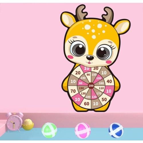 2021 New Target Sticky ball Creative Children throw dartboard parent-child Party outdoor sports baby indoor sucker Cloth toys