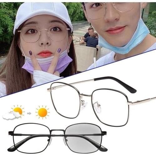 Newly Blue Light Blocking Glasses Anti Eye Strain Fashion Metal Frame Glasses For Reading Play Computer