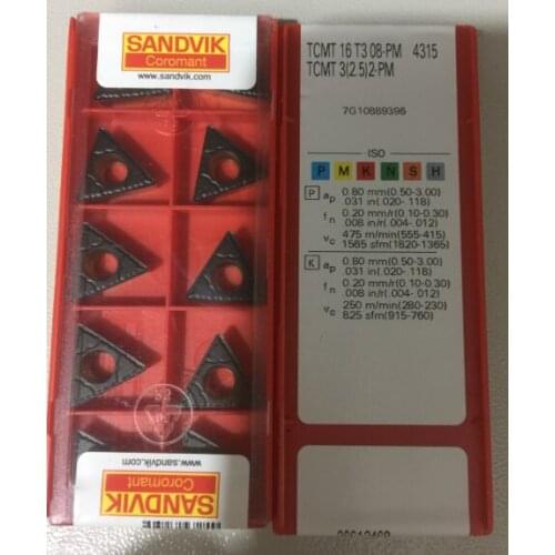 ORIGINAL 10PCS CARBIDE INSERT TCMT16T308-PM4315