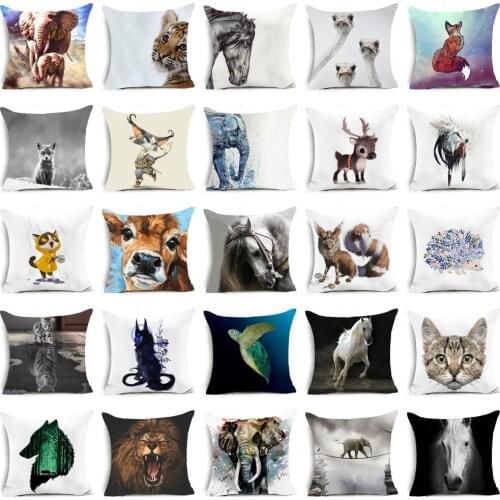 Cartoon animal pillow sofa cushion office