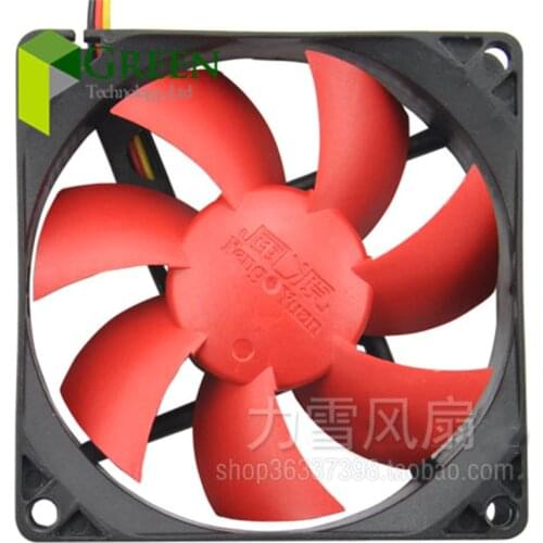 New DC12V Silent 80MM 8025 80*80*25MM 8*8*2.5CM chassis fan Hydro bearing Computer case fan 3pin and 4D