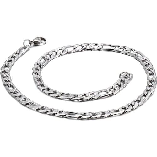 Wholesale Steet Jewelry Rock Stainless Steel 7.5mm NK Thick Chain Necklace for Men