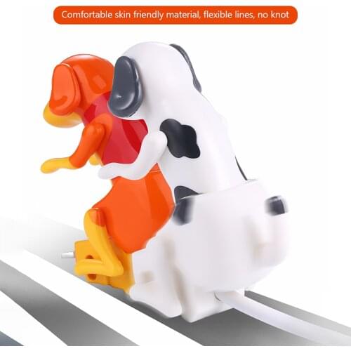 Funny Humping Dog Fidget Toys USB Smartphone Charging Line 1.5M Fast Flash Charging Cable Sensory Toy Phone Stress Relief