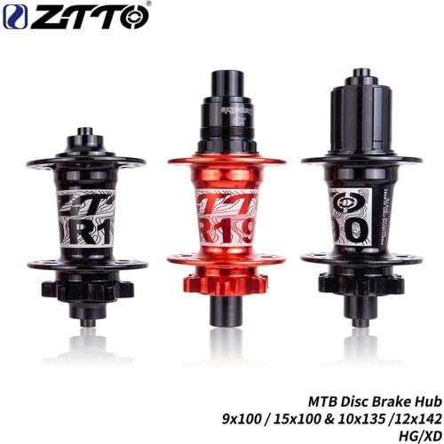 ZTTO MTB 32H 32-hole through shaft quick release ratchet 54T disc brake hub 142 12 100 135 Sealed bearing hub XD HG hub