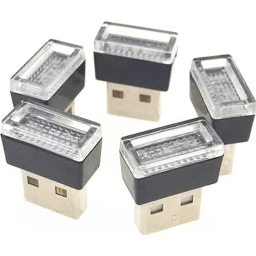 1 car USB LED decorative light universal for Peugeot 206 207 208 301 307 308 407 2008 3008 4008