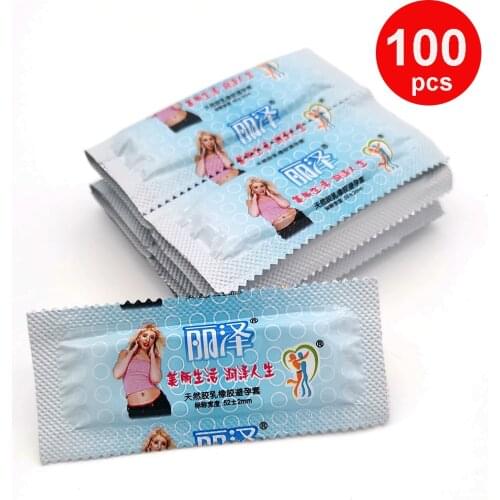 100 Pcs Condoms Smooth Lubricated Condoms For Men Ultra Thin Penis Sleeve Contraception Condones Sex Toys Adult Sex Products