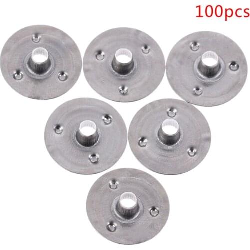 100 Pcs Durable Waxed Candles Making Metal Wick Sustainers Carry Holders Tabs Tool Craft DIY 12.5*2.5mm
