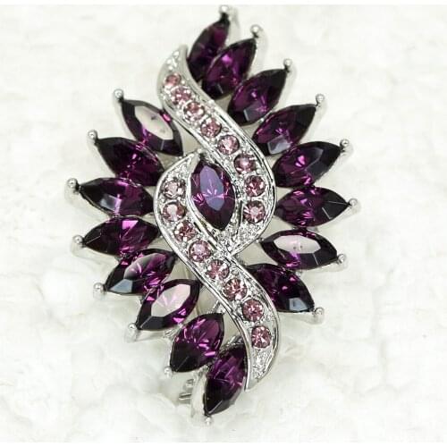 12pcs/lot Wholesale Fashion Brooch Marquise Rhinestone Flower Pin brooches C101597