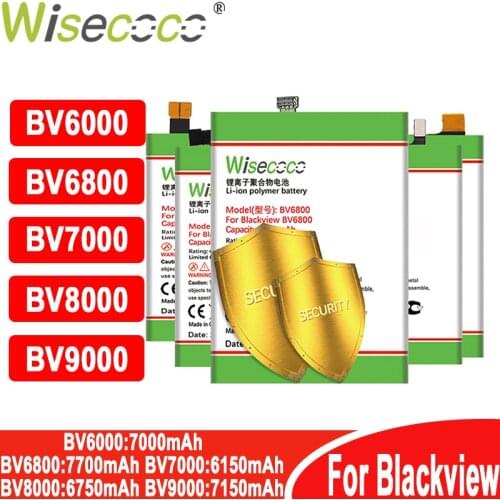 WISECOCO Battery For Blackview BV6000 BV6800 BV7000 BV8000 BV9000 Phone High Quality Battery+Tracking Number