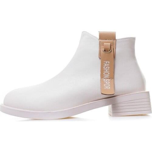 2020 New Spring And Autumn Womens Low-heeled Shoes Fashion Workplace Wild Comfortable High Quality Casual Ankle Boots B21-69
