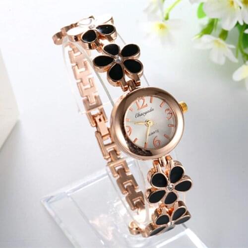 Women Bracelet Watch Fashion&Casual dress quartz watches flower decorate wristwatch relogio feminino Original Female hot Clock