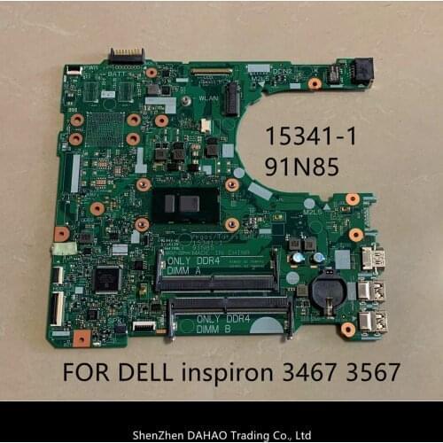 FOR DELL Inspiron 3467 3567 laptop mainboard CN-0NP4RY 00MPJH 0RY2Y1 91N85 15341-1 Original motherboard With i3 CPU DDR4 test OK