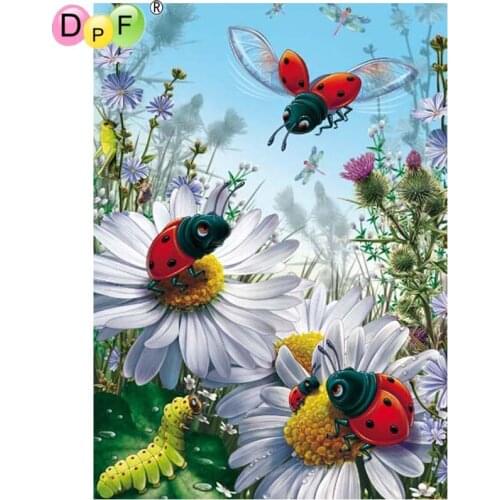 DPF DIY diamond painting cross stitch 5D beetle 3D wall painting crafts diamond mosaic square home decor diamond embroidery