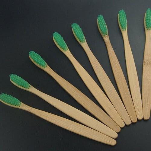 DR.PERFECT china factory wholesale 8PCS/lot hot selling Eco friendly wooden Bamboo Toothbrush Oral Care Soft Bristle
