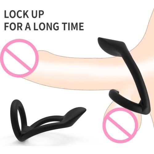 Silicone Penis Rings Lock Cock Delay Ejaculation For Man Clitoris Stimulation Sex Sexules Toys Adult Full Satisfaction Store