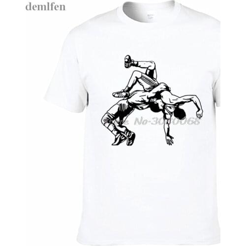 Funny Printed Men T Shirt New Wrestling Muay Thai T-shirt Casual O-neck Short Sleeve Cotton Tshirt Fashion Tees Tops