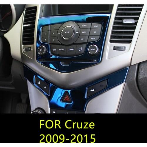 Stainless Steel Center Console Frame Glove /Copilot Mouldings For Chevrolet Cruze 202009 10 11 12 13 14 15 AAA054