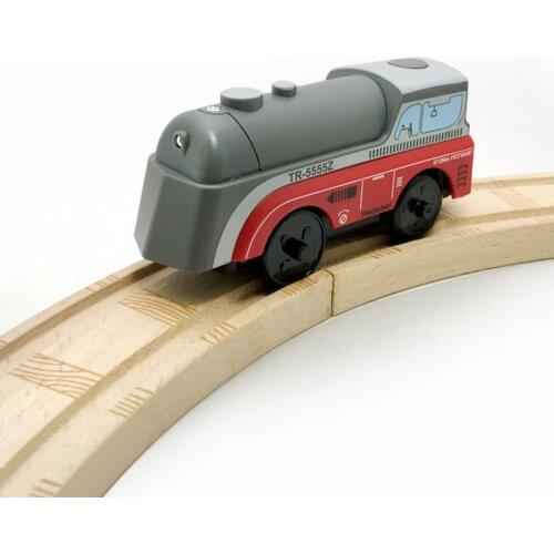 Combination of magnetic Electric Train Toys Magnetic Slot Diecast Toy Birthday Gifts For Kids Compatible wooden track W1