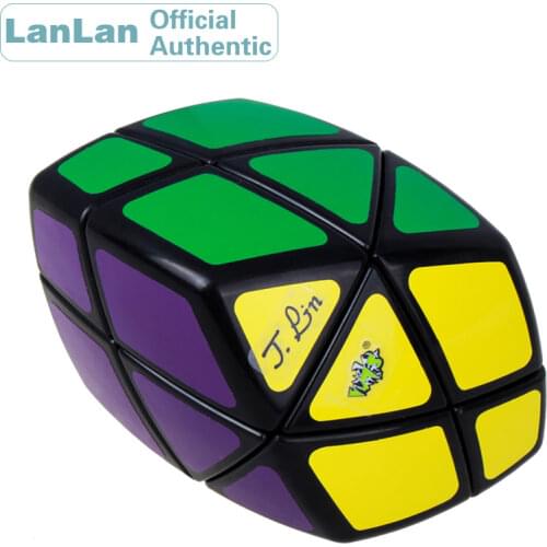 LanLan Rhombus Skewbed Magic Cube Diamond Oblique Cubo Magico Professional Neo Speed Puzzle Antistress Educational Toys