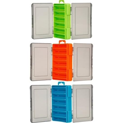 Mini Fishing Lures Fishing Tackle Box Double-Sided Bait Hook Storage Boxes Case Organizer Fishing Accessories Fishing Lures Box