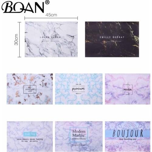 BQAN 12Colors 1Pcs Marble Nail Table Washable Nail Art Hand Pillow Pad Marble Hand Arm Rest Cushion Table Mat Manicure Tool