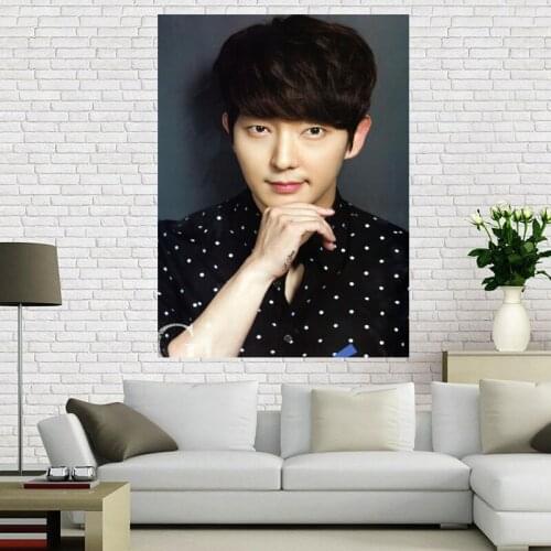 Custom KPOP LEE JOON GI Poster Wall For Living Room Art Poster Decoration Canvas Fabric Cloth No Frame Morden Home Decor A12.2
